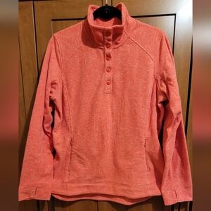 Duluth Trading Frost Lake Fleece Pullover, Heathered Red, L